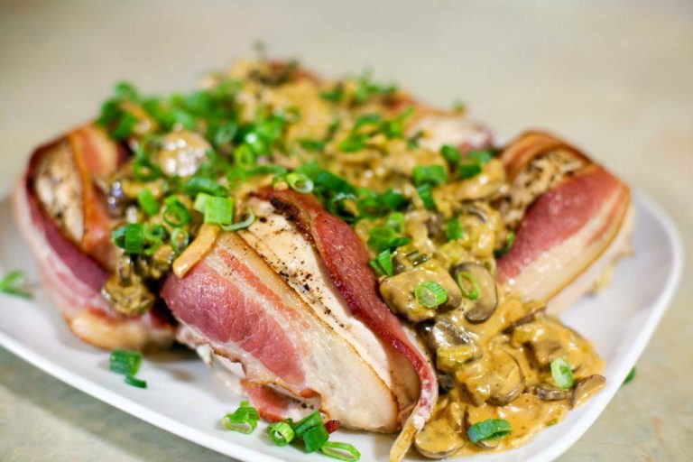 Bacon-Wrapped Grouse